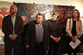 Zleva ředitel Falstadsenteret Øyvind Skogvold, Petr Řehoř, jeho žena, fotografka Paulina Pasanen a historička ÚSTR Pavla Plachá.  Foto Jakub Kašpar