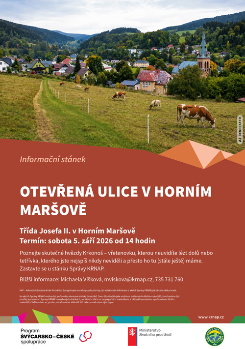 Otevřená ulice v Horním Maršově