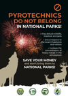 A4 plakát: Pyrotechnics do not belong in national parks!
